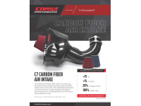 Intake system carbon Corsa Performance Chevrolet Corvette C7 Z06 6.2L V8 - 44002D / 44002D-R Intake system carbon Corsa Performance Chevrolet Corvette C7 Z06 6.2L V8